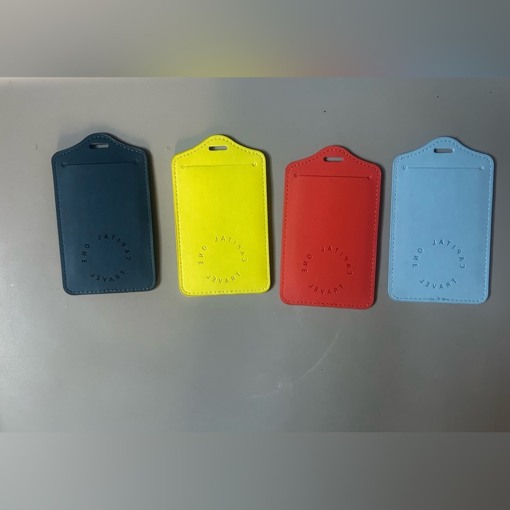 Capitol One luggage tags 🏷️ 🧳 ✈️